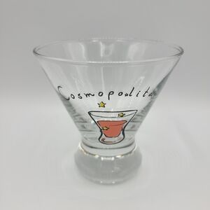 Pottery Barn Stemless Martini Glass Cosmopolitan Cocktail Glass
